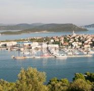 Panorama portu w Chorwacji