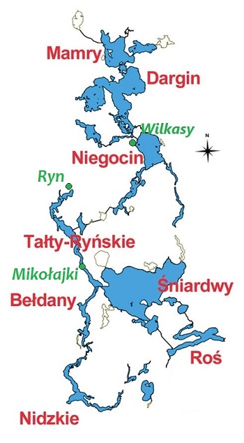 mapa mazury