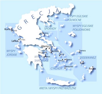 mapa grecja