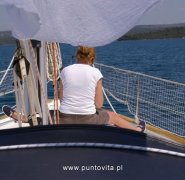 Dziób jachtu - Chorwacja 2012