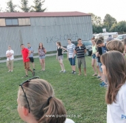Zbiórka młodzieży na obozie 2014